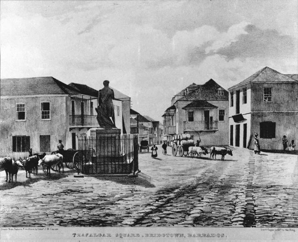 Lord Nelson, Trafalgar Square, Bridgetown, Barbados, 1835