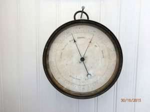 Salvaged SV Countess of Ripon ship's barometer