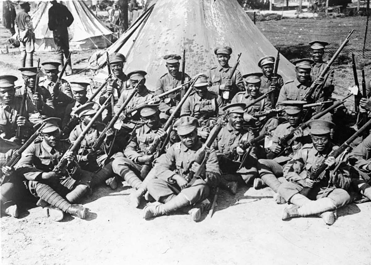 Troops of the British West Indies Regiment -1916