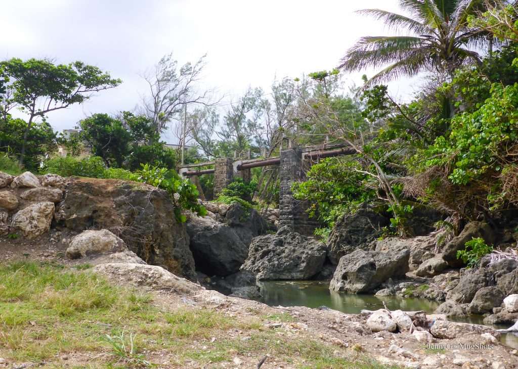 The dilapidated Joe's River train bridge