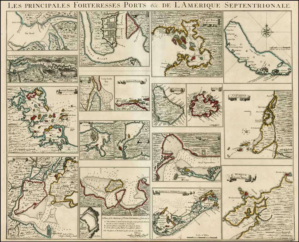 COVENS & MORTIER 1745 Barbados map