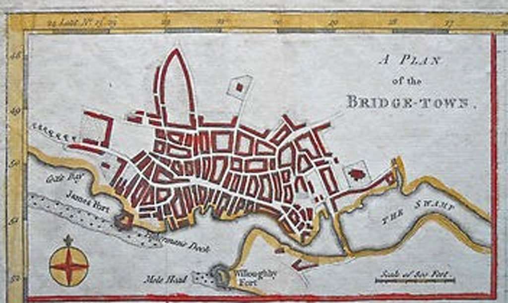 Plan of the Bridgetown Barbados 1782