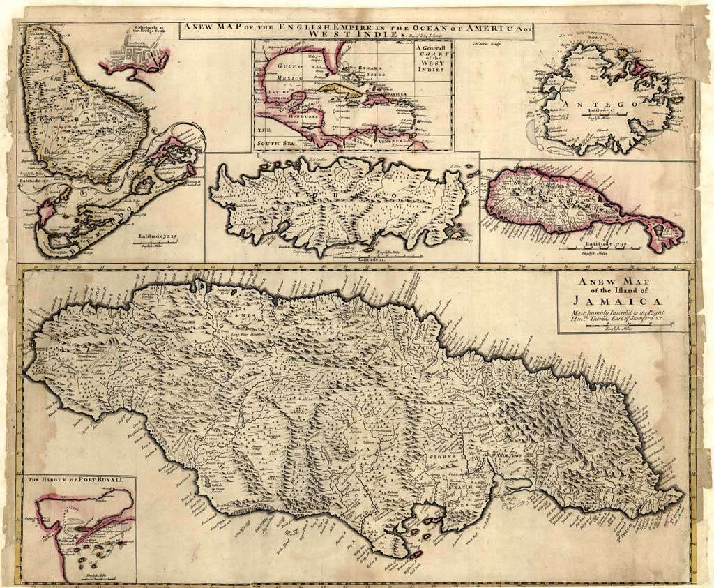 Senex 1721 Barbados map