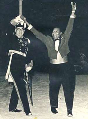 PM Errol Barrow & Governor Stow - Independence night Barbados 30th November 1966