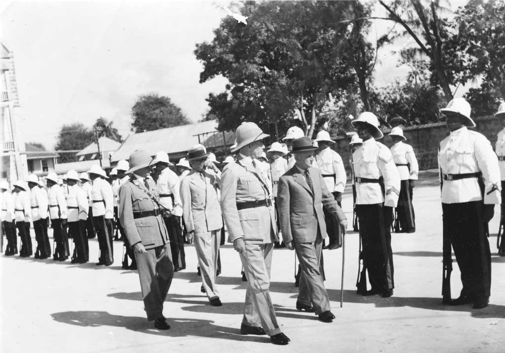 Major Teddy Goddard a Bajan policeman from below the cliff