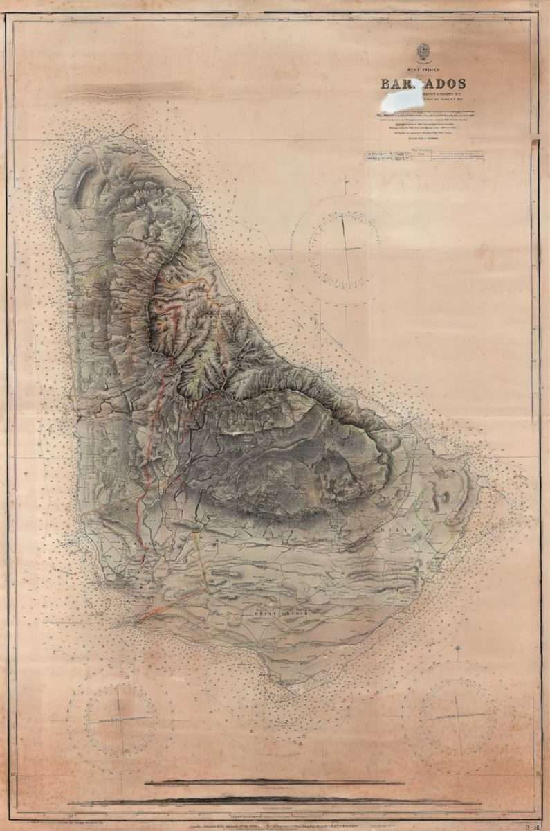 1873 Admiralty Chart produced by Commander J Parsons RN