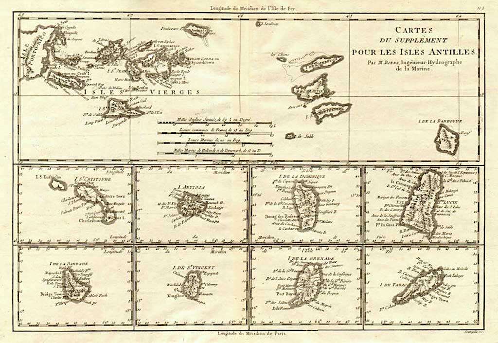 BONNE (RIGOBER) 1788 Barbados map