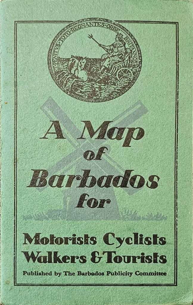 A Map of Barbados for Motorist Cyclist Walkers & Tourist - 1956