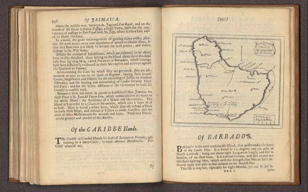Robert Morden 1680 Barbados map