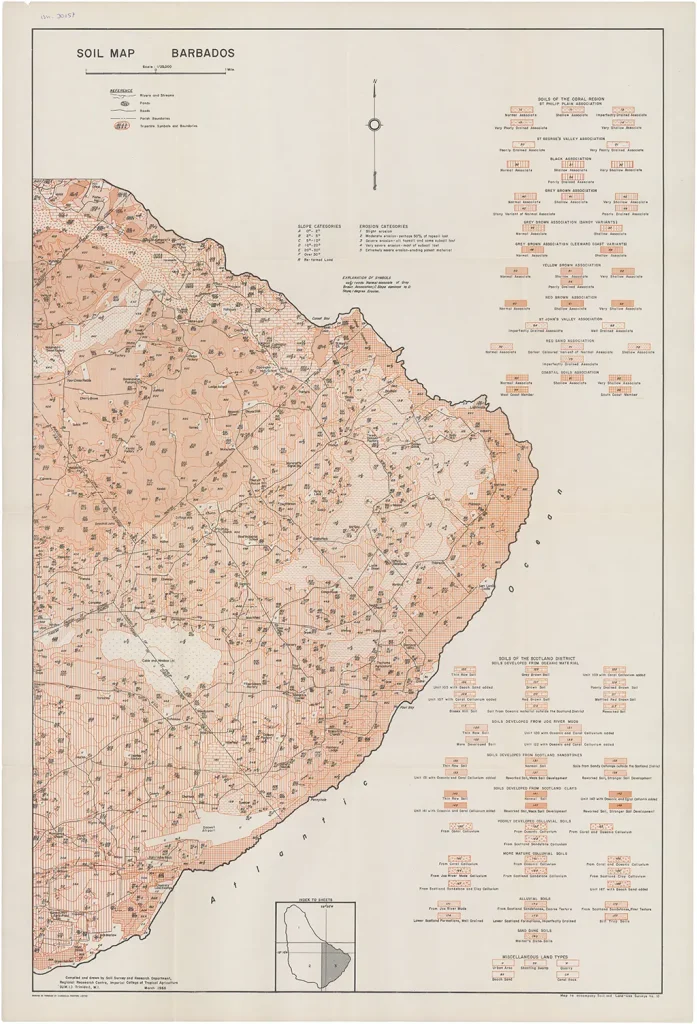 Soil Map Barbados 1966 - Colin Hudson