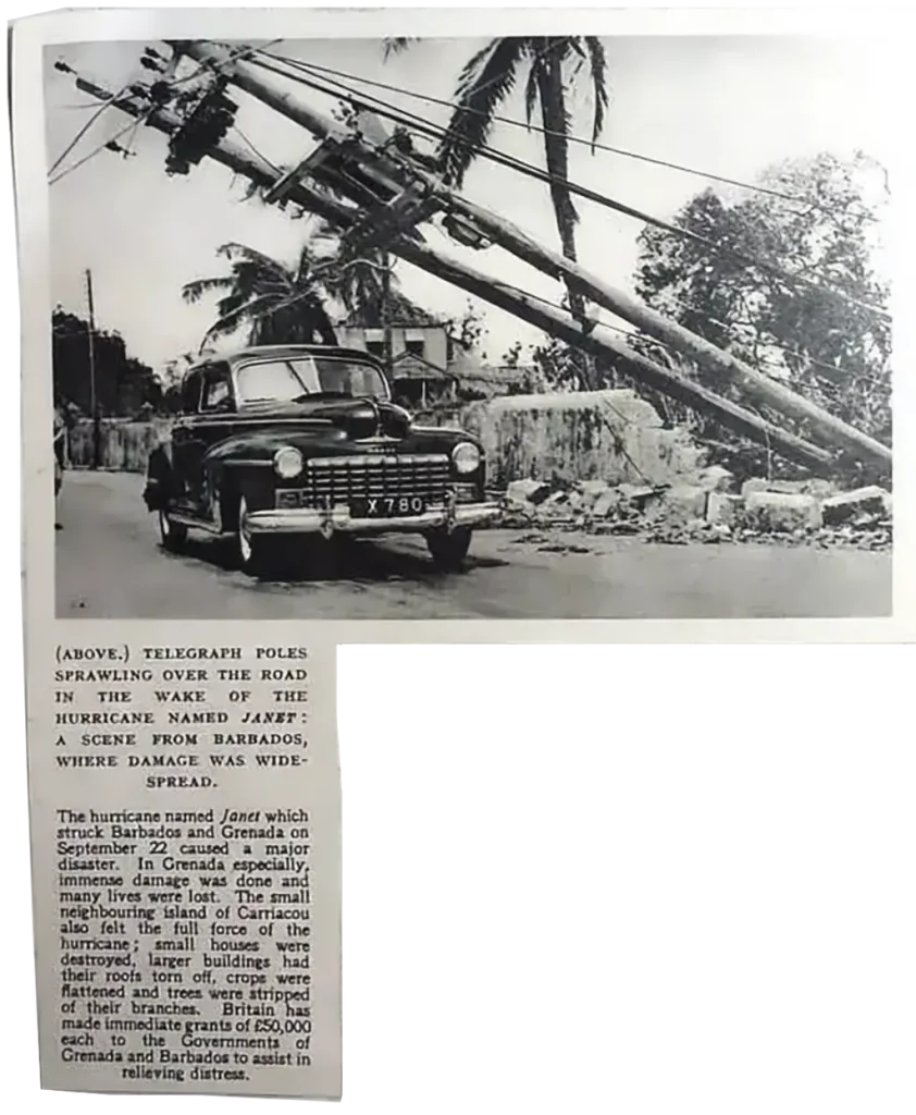 Hurricane Janet - 1955
