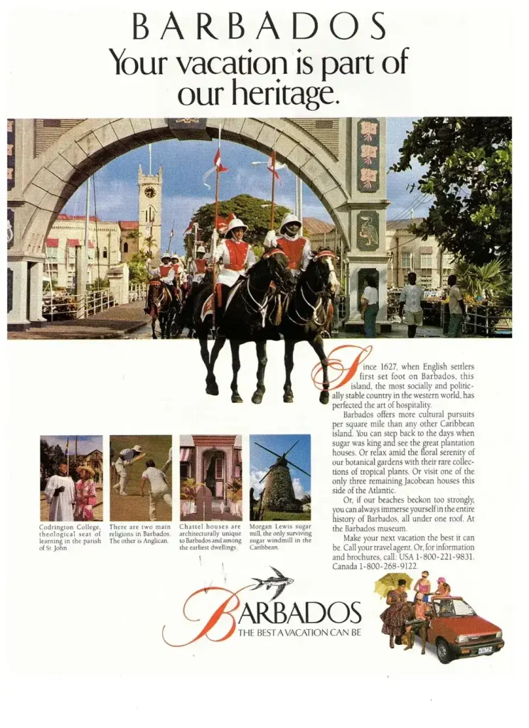 1966 Barbados Travel ad