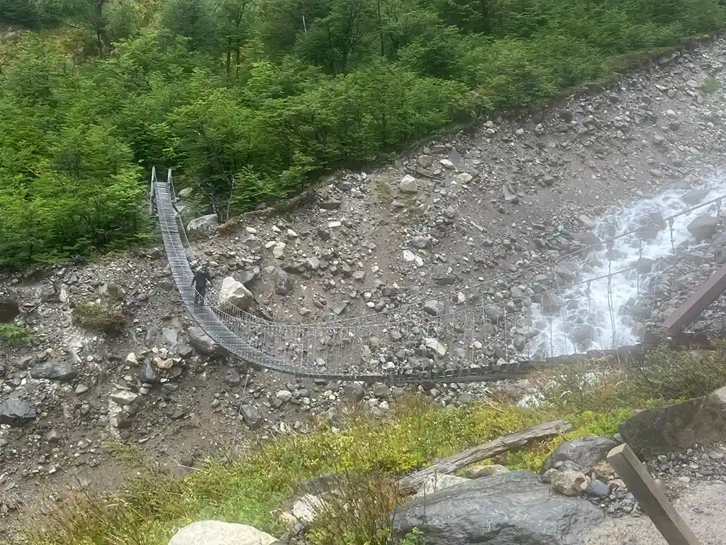 Chile - 2025: Guarderia Paso Suspension Bridge
