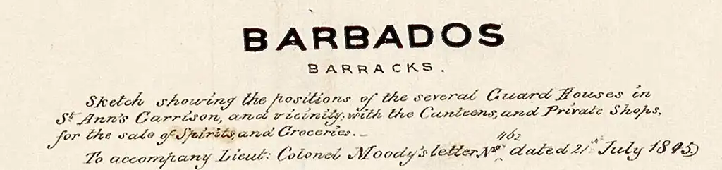 1845 Barbados Barracks LtCol Thomas Moody