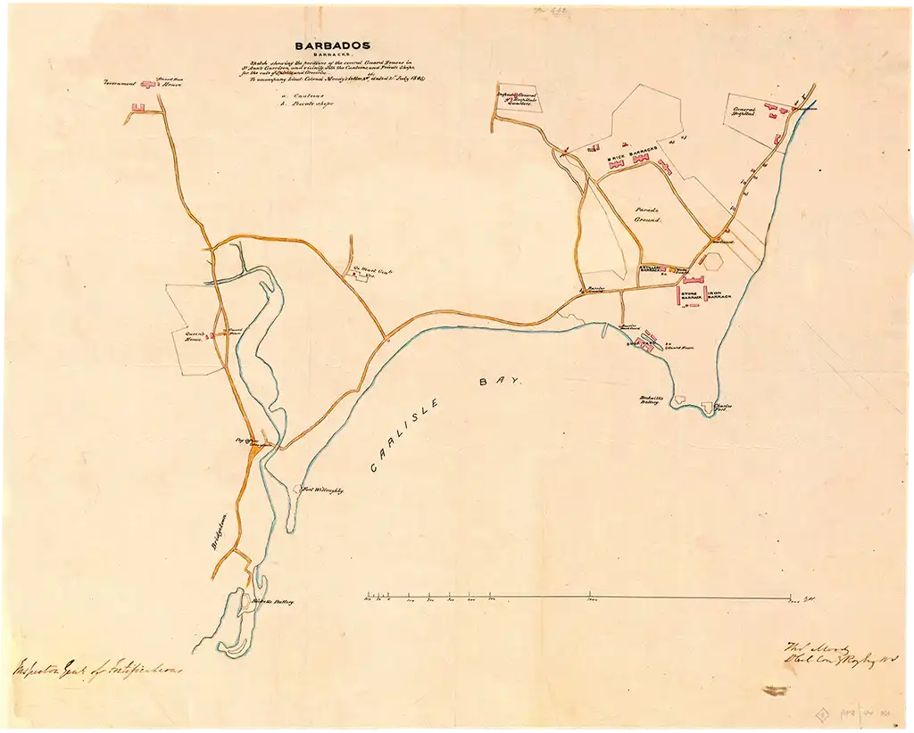 1845 Barbados Barracks LtCol Thomas Moody