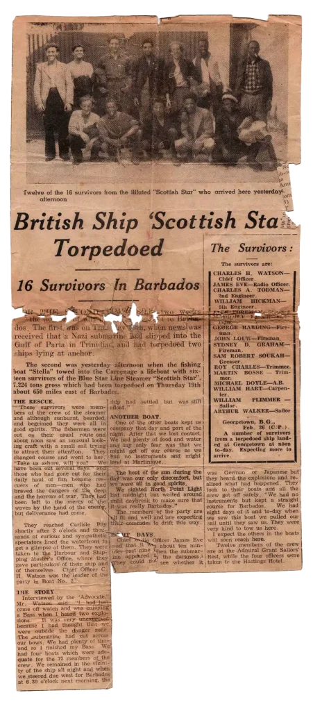 Advocate 28 Feb 1942 SS Scottish Star