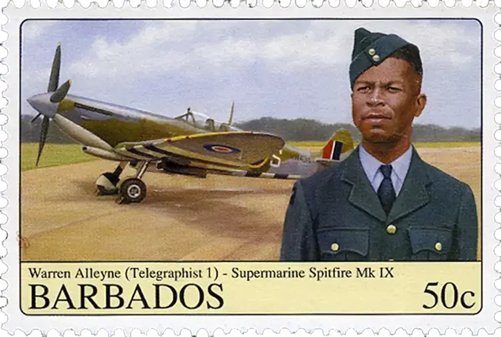 Barbados 50¢ stamp - Warren Alleyne