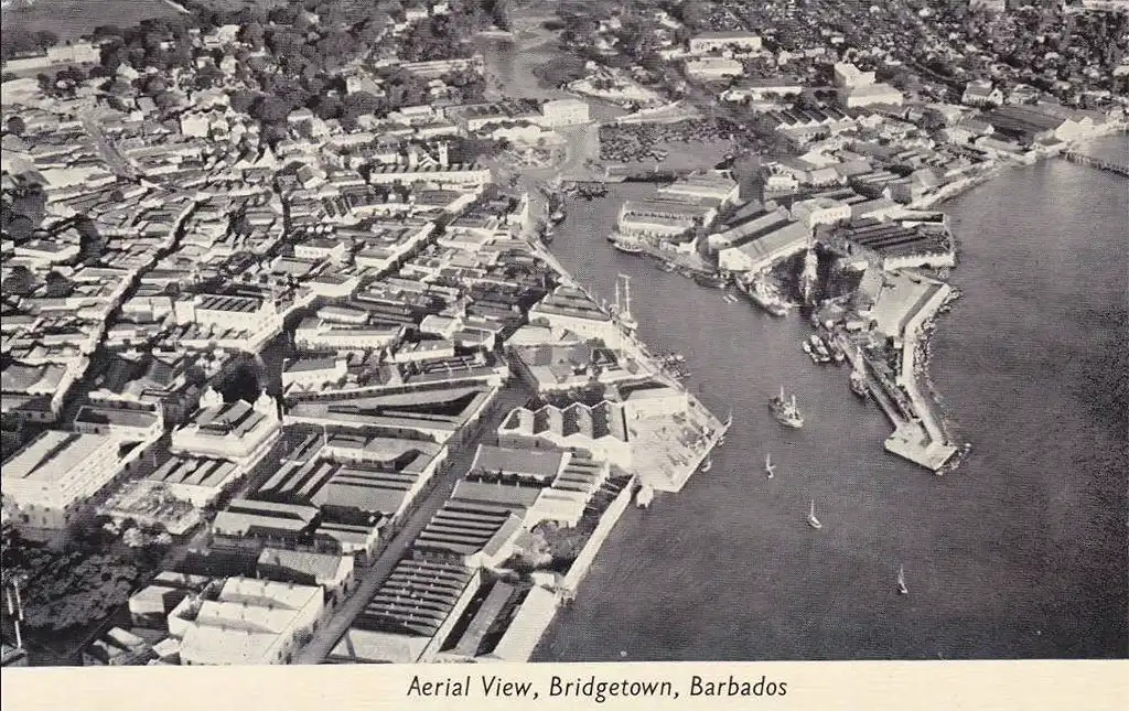 Aerial view of Pierhead Bridgetown Barbados