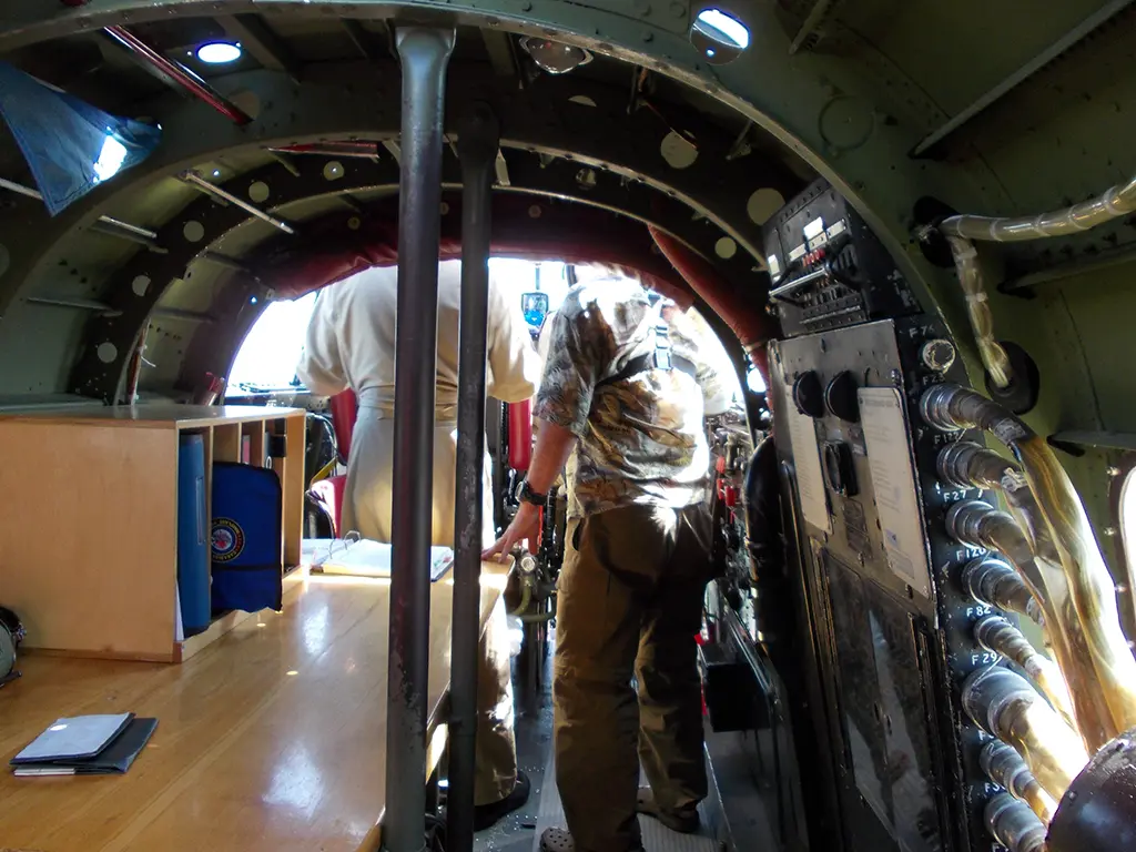 Interior of a Canadian Lancaster bomber