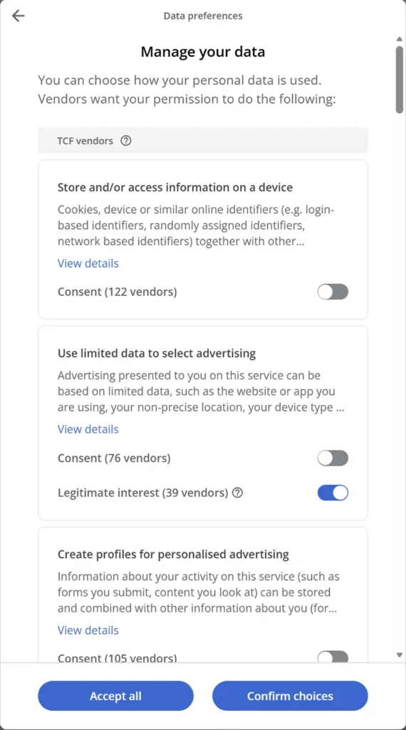 Google Ads Consent