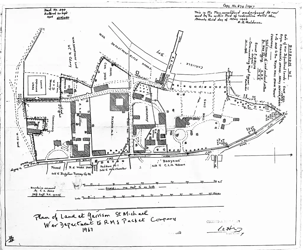 Col. Ernest JG Boyce plan of Garrison 1906