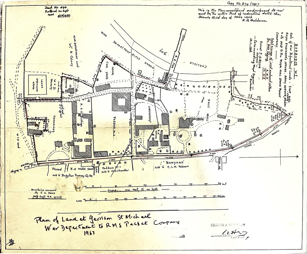 Col. Ernest JG Boyce plan of Garrison 1906