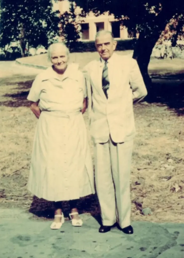Col Duke with his sister Aileen Gall c.1968