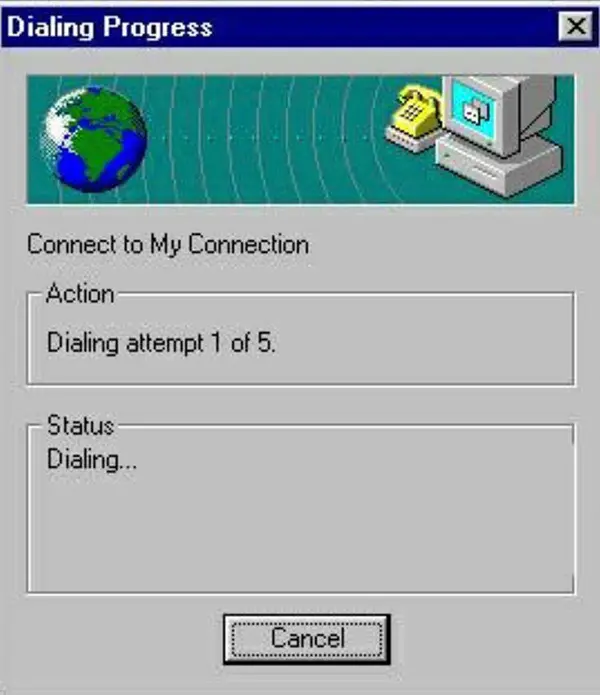 Connecting to the internet with a 56k dial-up modem